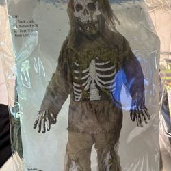 Kids skeleton zombie costume
