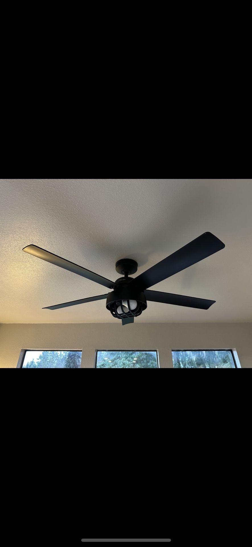 52 inch modern led ceiling fan with remote.