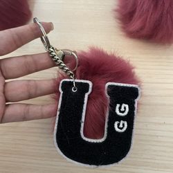 New UGG Brand Fuzzy Keychain 