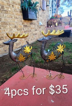 4pcs Christmas Reindeer Decor 