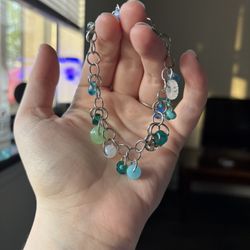Homemade Glass Bead Bracelet 