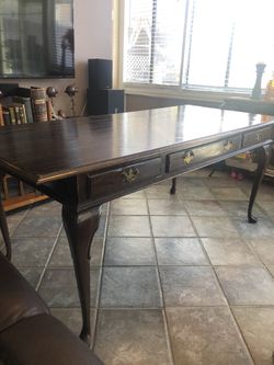 Solid wood oak desk