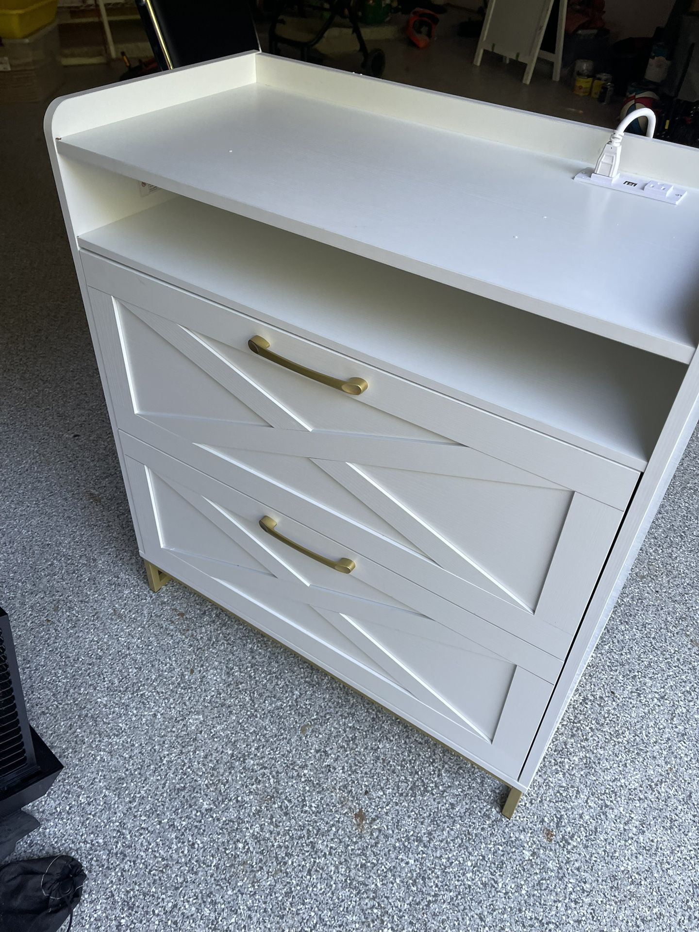 2 Drawer Farmhouse-Style Filing cabinet (Brand New!)