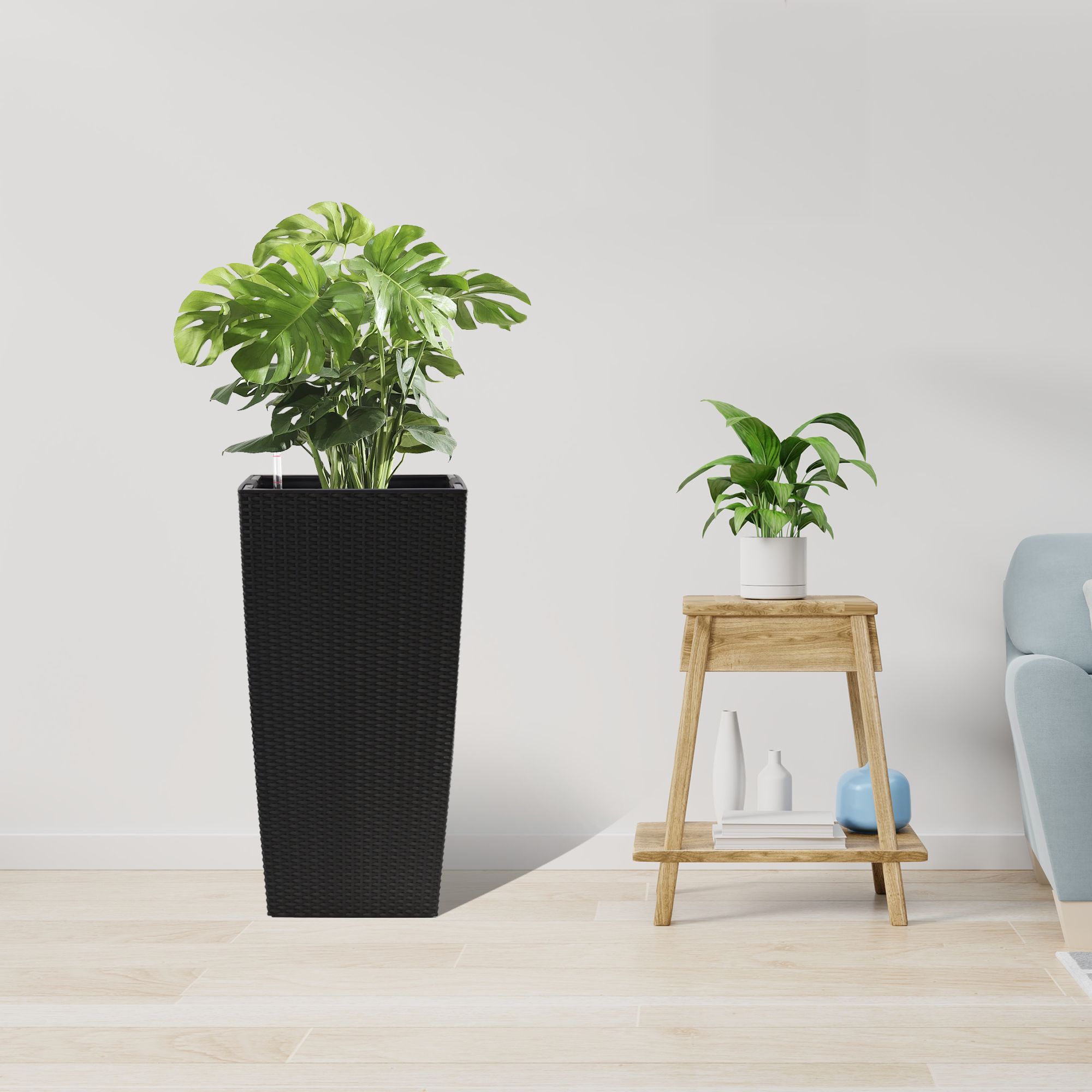 30 in Tall Large Flower Pots Planter with Self-Watering Drainage  Holes&Inner Trays Indoor Outdoor Plant