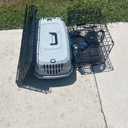 Small Animal Dog Cage Crate Carrier 