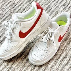Nike Court Vision Low, Red White, Size 8 - $25