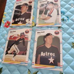 Houston Astros 1988 Fleer Baseball Cards Team Set 