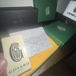 White Goyard Paris Card Holder