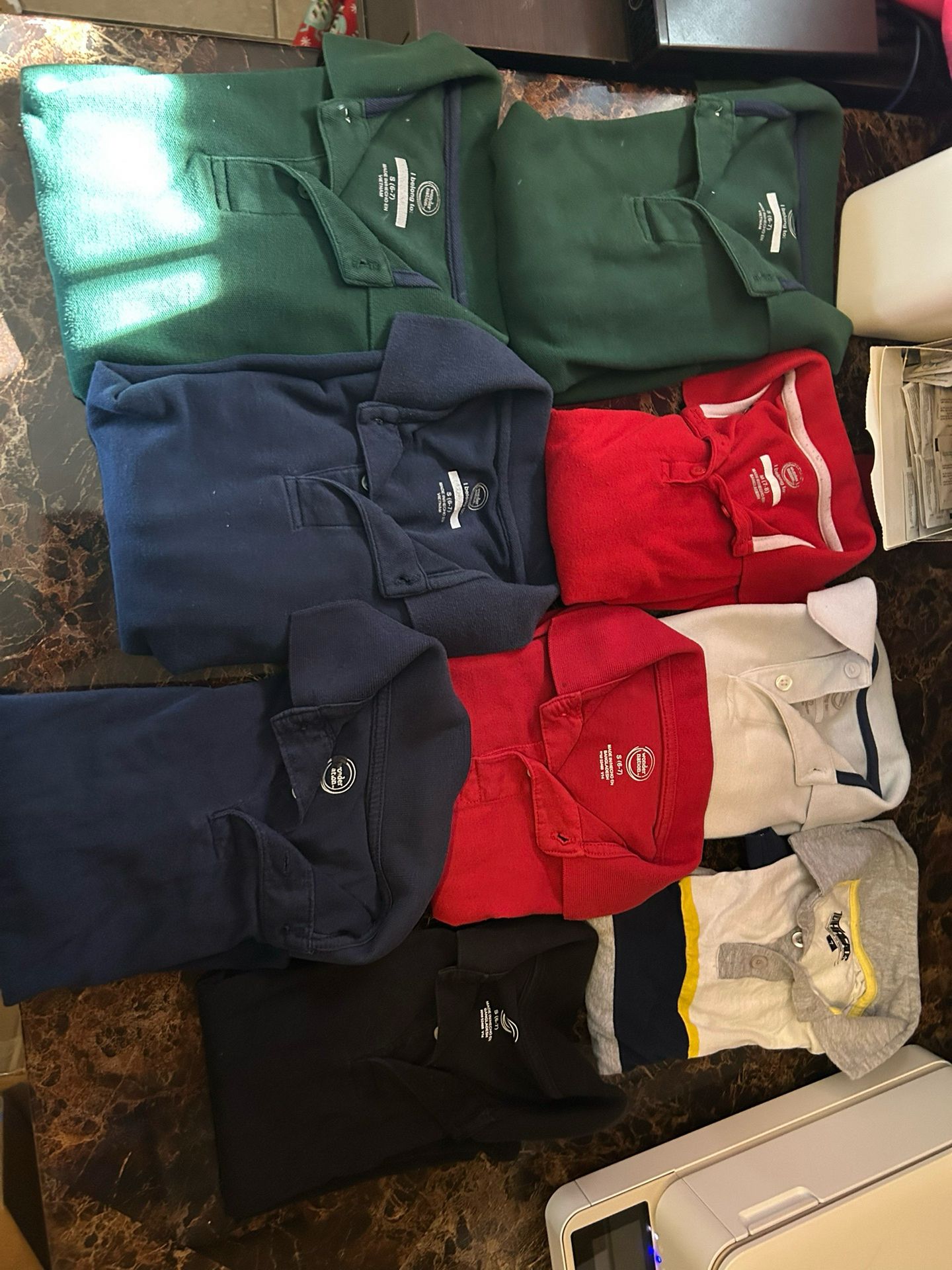 Boy Uniform Shirts Size 6-7