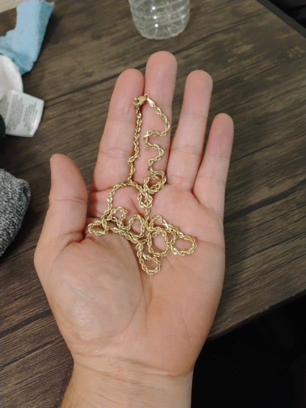 14k Yellow Gold 3.0 mm Diamond Cut Quadruple Rope Chain - 26 in.