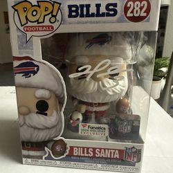 Damar Hamlin Signed Buffalo Bills Santa Funko Pop! Schwartz