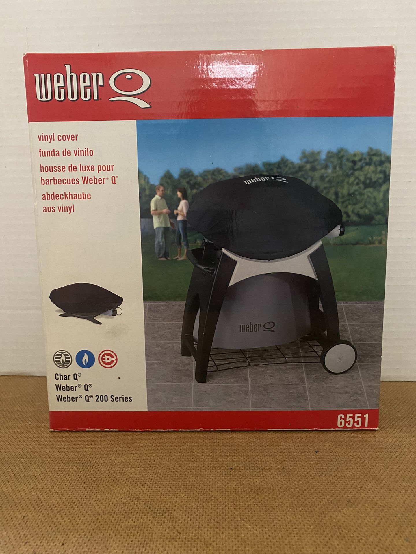 Weber Q BBQ Grill Cover For Char Q, Weber Q Weber Q 200 Series 6551 NIB