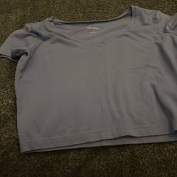 Girls Purple Crop Top