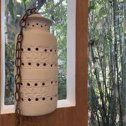 Vintage Mid Century Modern Hanging Light Fixture Interior Porch Patio