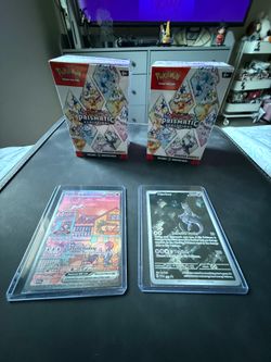 Mew and Mewtwo 151 promo and Prismatic Booster Bundles
