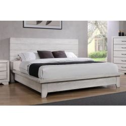White Sands Bed in Vintage Chalk Finish - King Size 