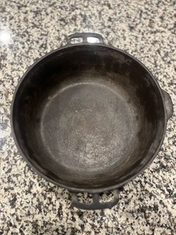 Wagner Ware Sidney 0 Cast Iron Dutch Oven 1268 A Black Vintage