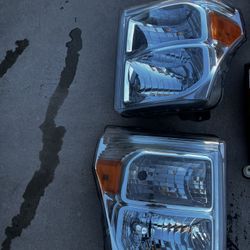 2015 F250 Lariat OEM Headlights, Taillights, Fog Lights And Rear Brake Light