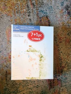 Artist's Loft White Canvases 11x14 in, Pack of 8