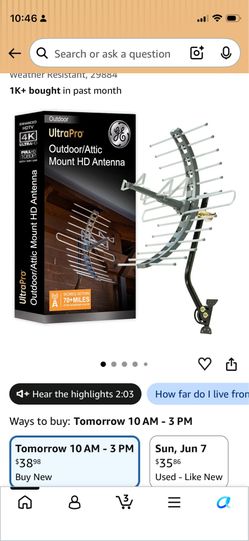 GE Ultra Pro HD outdoor antenna