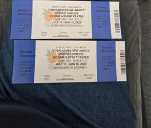 Oc fair tickets