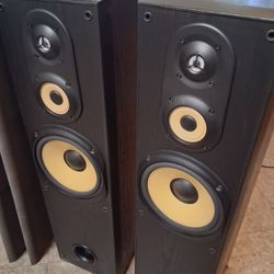 Sony Yellow 8 Inch Sub Tower Speakers 150watts 