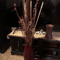 Flower Burgundy Vase 