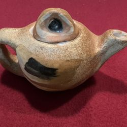Stoneware Teapot, signed M Simon