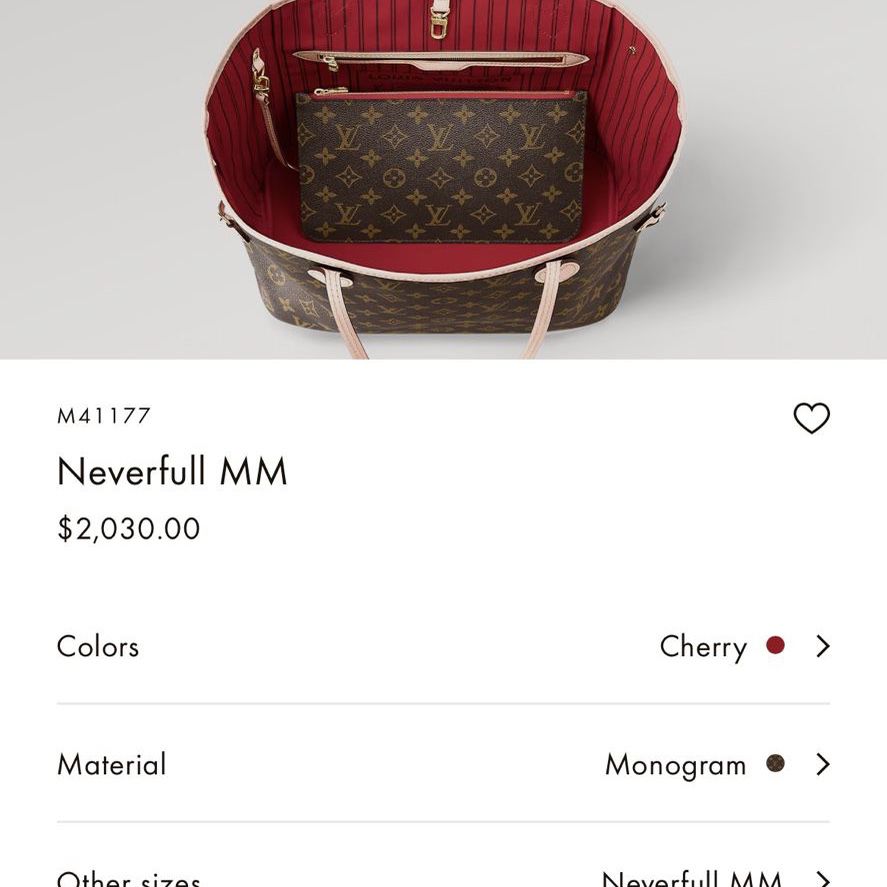 LV Neverfull MM “Cherry” for Sale in Lancaster, CA - OfferUp