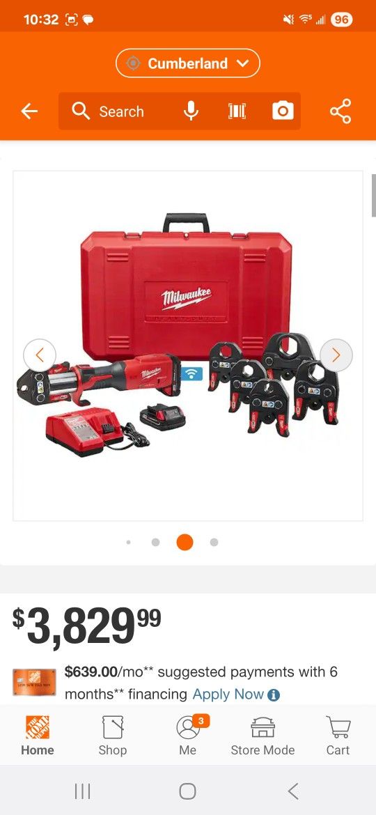 Milwaukee M18 Vt Force Logic Press Tool Kit Set New