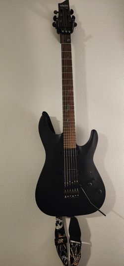 Schecter Damien-6 FR Electric Guitar - Satin Black