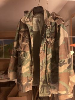 Large camouflage jacket army