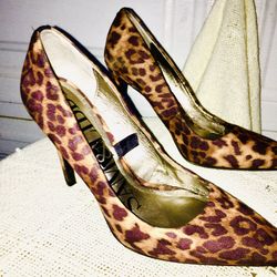 Sam and Libby Cheetah Pumps