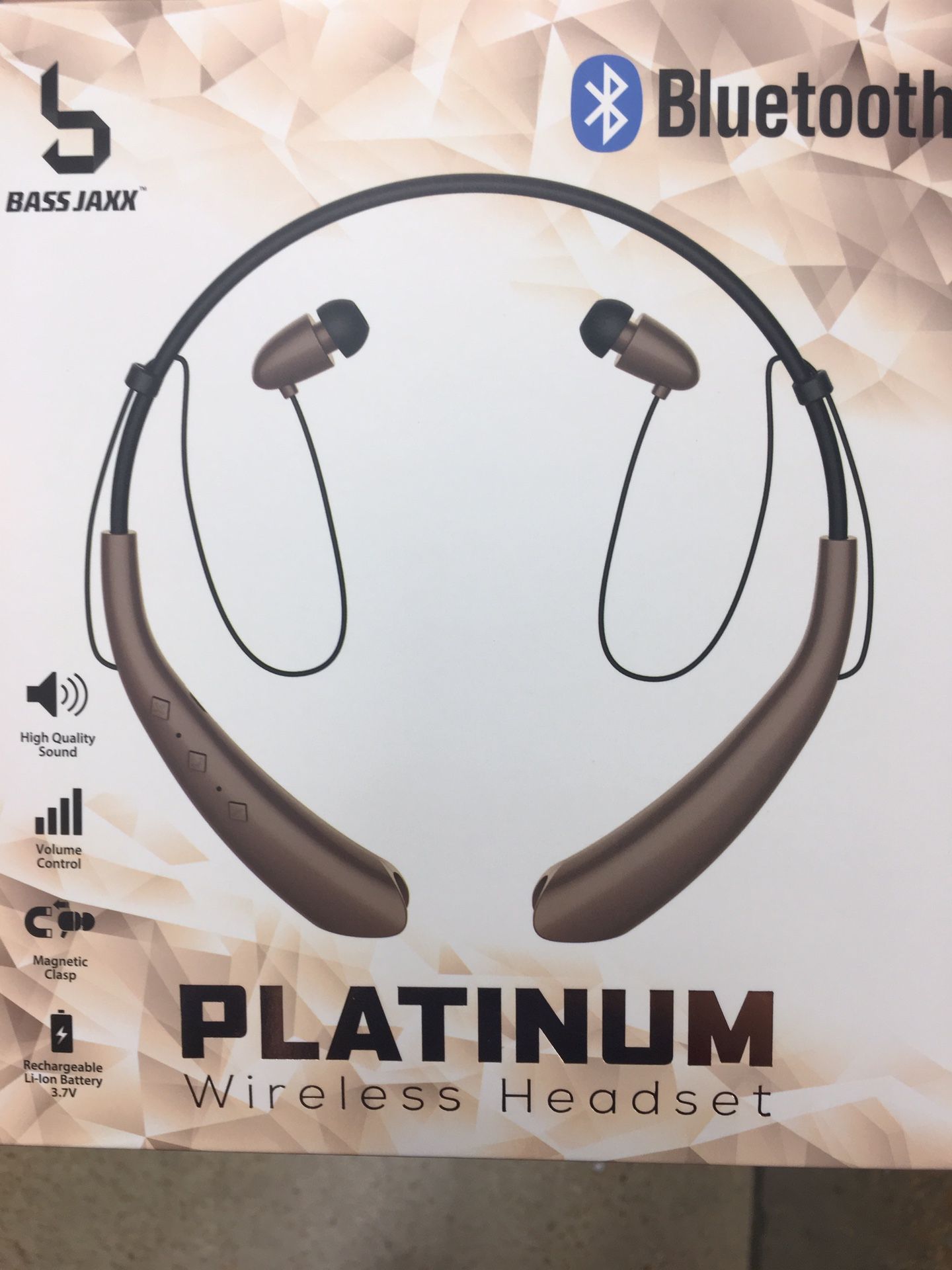 NWT brown Bluetooth wireless headset