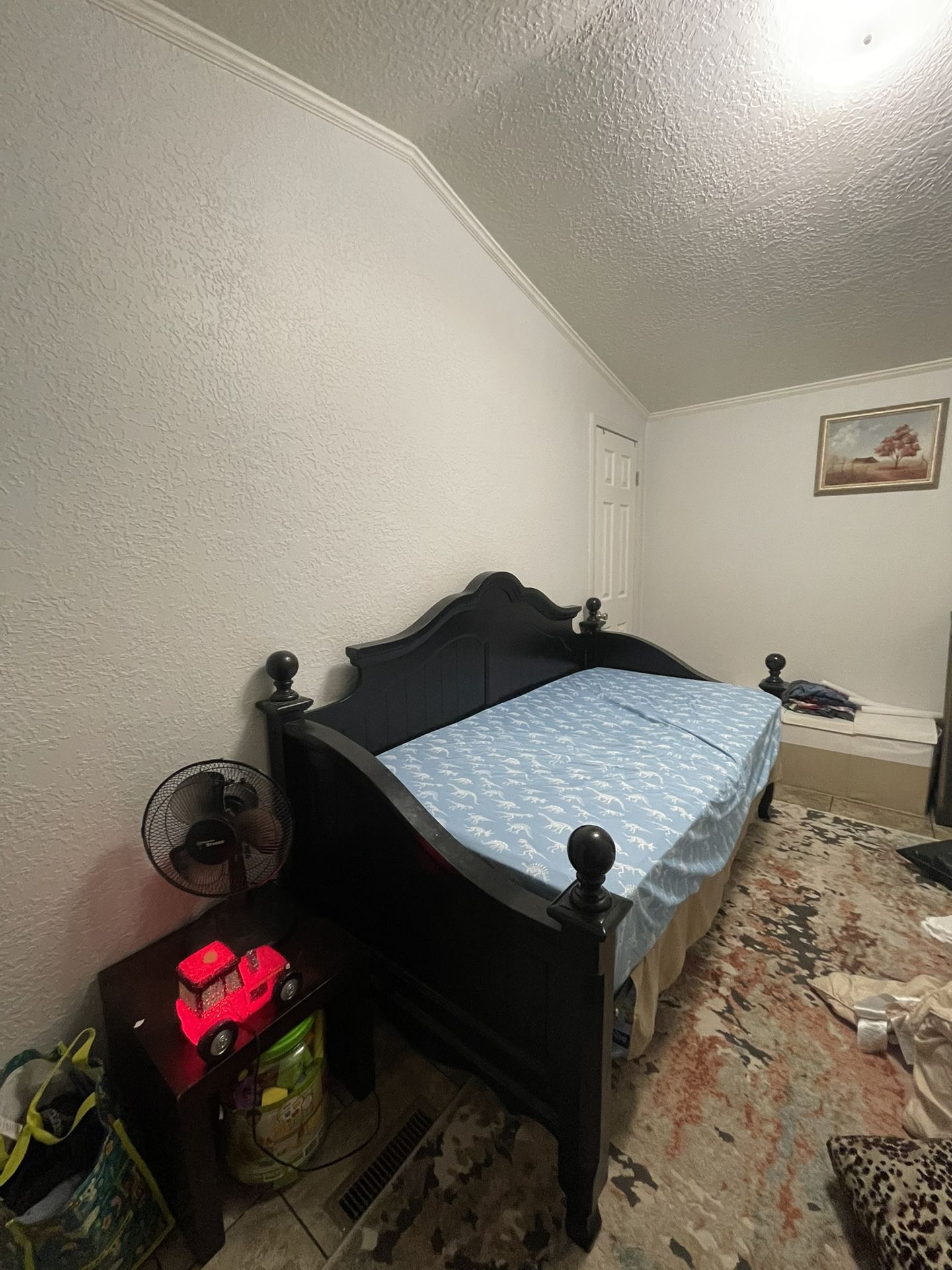 Twin Bed With Matching Cabinet