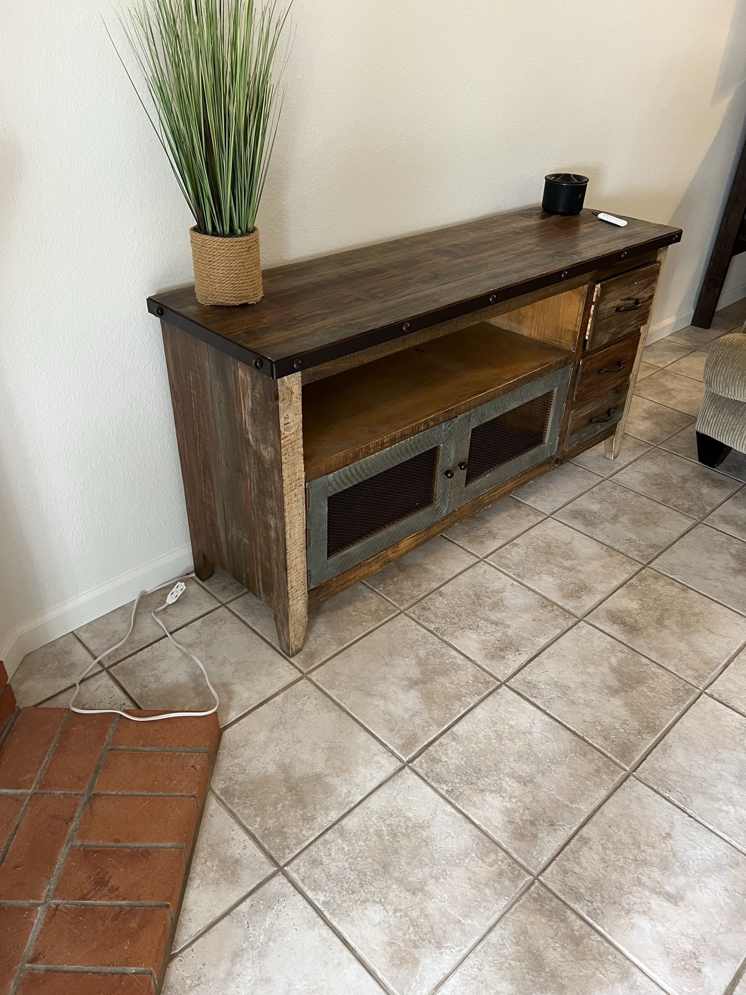 Entertainment center and end table