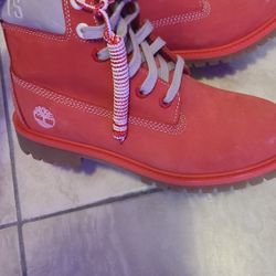 Rockets Red Timberland Boots