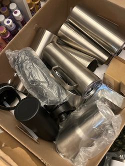 2 large boxes. Of : SUBLIMATION TUMBLER COMBOS