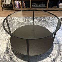 VITTSJÖ  IKEA Glass Coffee Table (Black)