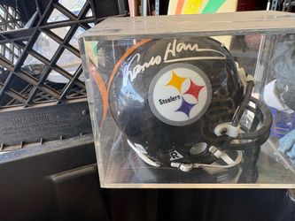 Franco Harris signed mini helmet