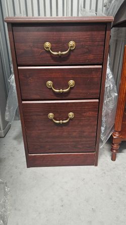 3-Drawer Chest with Brass Handles