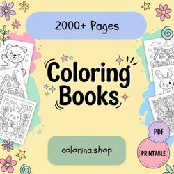 Creative Coloring Books 2000+ Pages