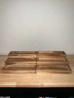 3 Level Wooden Display Shelves Organizer (2 Pieces)