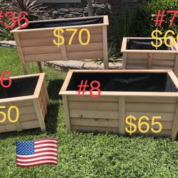 Wood Planter Box Garden Raised 