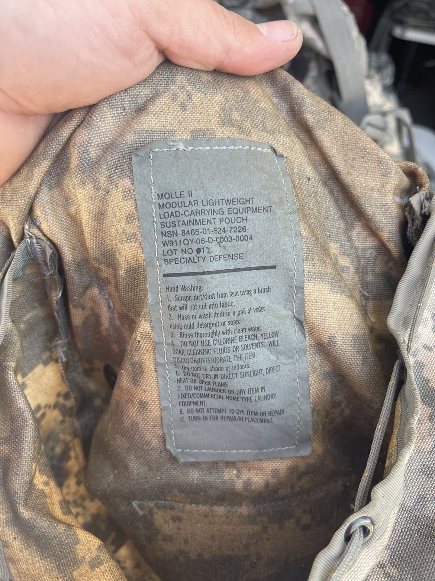 Used USGI MOLLE ACU Field Rucksack Large Complete with Frame and Subsistence Pouches. Complete System NSN: (8465 01 52 36276)