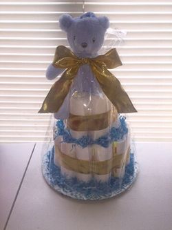 Newborn Baby Boy Diaper Cake