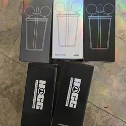 Acrylic Mickey And Minnie Ears Tumbler