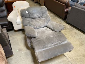 Well Loved Light Grey Manual Recliner Chair