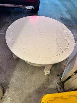 White coffee table