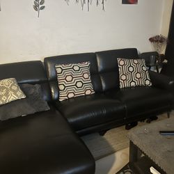 Black Leather Recliner